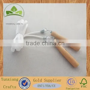 Custom Wooden Handle for Jumping Rope , Wooden Cotton Rope Handle thumbnail-4