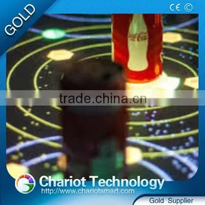 Chariot Hot Product Glass Interactive Table Bar Colorful Circle Effect thumbnail-1