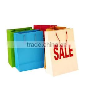 Promotional Gift Shopping Paper Bag Logo thumbnail-1