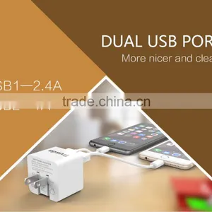 2016 USB 5V 3.4A 17W AC Adapter USB Wall Charger With 2 Port USB Charger 3C PSE FCC UL thumbnail-4