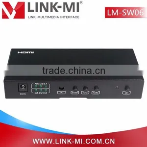 LINK-MI LM-SW06 HDMI 3x1HDMI Video Switch, AUDIO SWITCH With 1 SPDIF + 1 R/L Audio Out With ARC 3d 4k2k tv Box thumbnail-2
