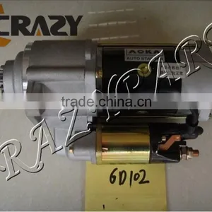 Diesel Engine 6D102 Start Motor ,excavator Spare Parts,6D102 Engine Parts thumbnail-1