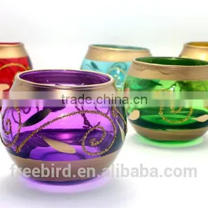 Glass Tea Light Holder,ball Shaped Vase ,votive Candle Holder thumbnail-4