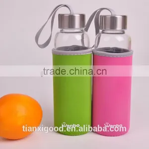 Promotional Gift Glass Water Bottle Borosilicate Glass Bottle thumbnail-2