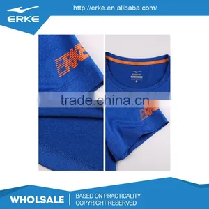 ERKE Wholesale Brand Simple 100%polyester Moisture Wicking O-neck Sports Mens Running Tee Shirt thumbnail-5