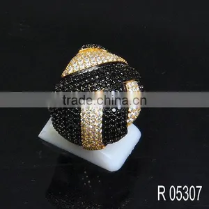 925 Silver Fashion Man Ring AAA Clear Zircon Ring With Factory Price thumbnail-5