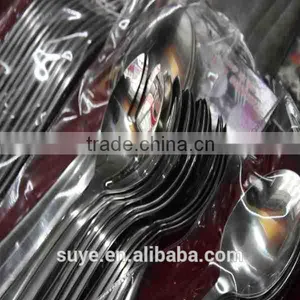 High Quality Stainless Steel Cutlery Set Set With Gold Plated Handle thumbnail-2