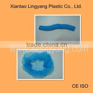 Nonwoven Blue Clip Cap Single Rubber Band thumbnail-1