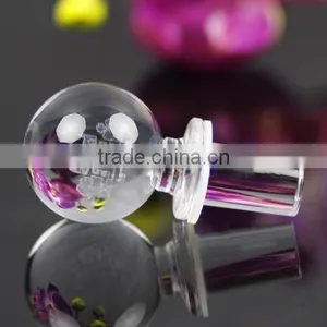 Fashion Laser Engraving Crystal Wine Stopper thumbnail-1