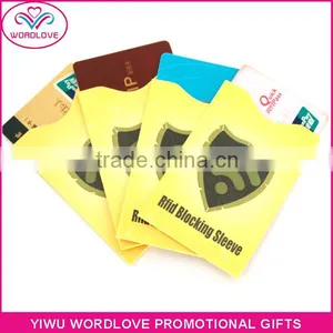 Aluminum Foil Rfid Blocking Card Sleeve Wallet for Credit Cards thumbnail-2