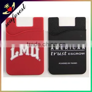 Custom Advertising Reusable Silicone Mobile 3m Sticker Smart Wallet,card Holder thumbnail-1