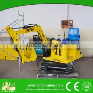 2016 Amusement Kids Machine Mini Excavator Prices Kids Excavator Rides for Sale thumbnail-3