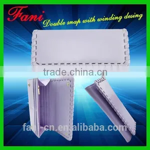 Elegant Appearance Wit Frame Winding Design Leather Clutch Purse Bag for Women thumbnail-1