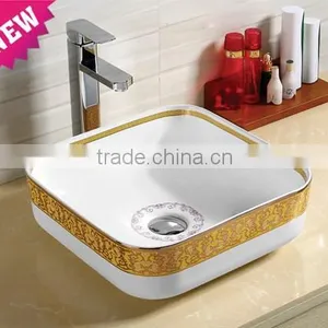 Supplier by China Classic Flower Round Color Cabinet Wash Hand Basin thumbnail-2