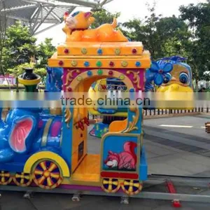 Amusement Kids Mini Ride on Train and Track Elephant Track Train Amusement Park Train Rides for Sale thumbnail-5
