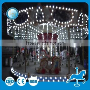 Europen Style! Lino Amusement Park Rides 72 Seats Luxury Merry go Round Carousel Rides for Sale thumbnail-3
