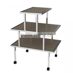 3 Tier Advertising Display Table/ Display Table Stand With Casters thumbnail-1