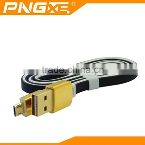 PNGXE 2016 High Quality Flat Very Fast Charging Charger Twisted Pair Cable for Iphone and for Samsung thumbnail-6