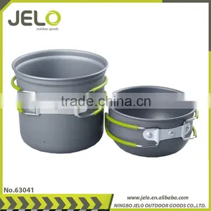 Picnic Camping Hiking Backpacking Pot Pan Cookware Outdoor Cooking Set thumbnail-1