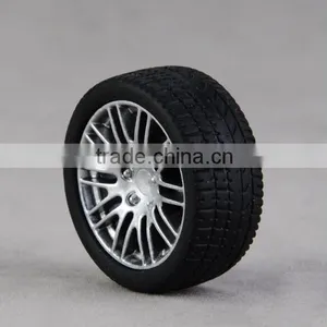 DIY Toys Accessories 35mm Natural Rubber Wheel Model Tires, Diameter of Bore is 3mm thumbnail-3