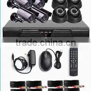 Surveillance Camera 8ch 720p Cvi Camera Kit HDMI 1 Mp 4 Indoor Dome and 4 Outdoor Bullet CCTV Security Cctv System thumbnail-2