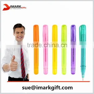 Factory Price Solid Color Promotional Glitter Gel Pen Mini Glitter Plastic Barrel Gel Ink Pen thumbnail-1