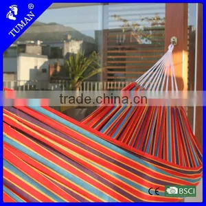 Rocking Striped Canvas Hammock Holder thumbnail-1