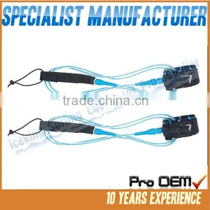 Competitive Price Simple Usual Color Pro Surfboard Leash/Customized Logo Surfing Leash thumbnail-1