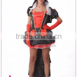 Wholesale Sexy Red Queen Cosplay Costume Sexy Halloween Costumes Queen of Hearts Costume thumbnail-1