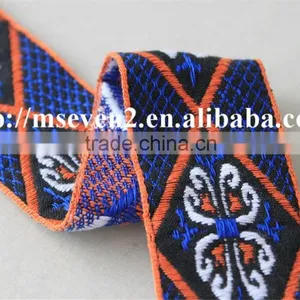 Good Sale Butterflies Pattern Embroidery Tirm Woven Ribbons thumbnail-5