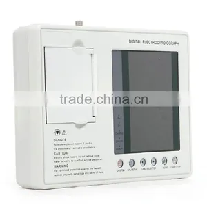 CE&ISO OEM Service White 7 Inch Color Screen 3 Channel Ekg Machine Portable thumbnail-4