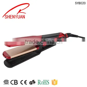 HOT SELL 100% Solid Ceramic Plates Led NEW 2 IN1 Hair Iron and Straightener thumbnail-4