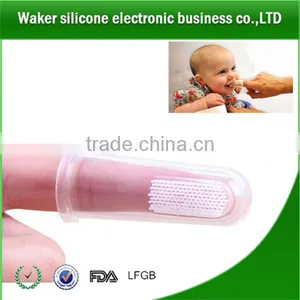 Hot Sale Wholesale Food Grade Silicone Baby&infant Finger Tooth Brush thumbnail-1
