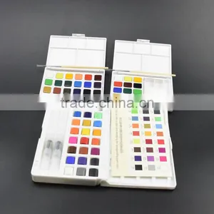 Free Sample 24colors Artist Drawing Solid Watercolor Paint Set thumbnail-2