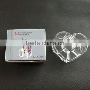 Wholesale Heart Shape Acrylic Cosmetic Storage Box thumbnail-1