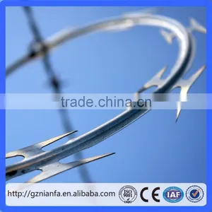 450mmm /500mm /700mm /1000mm Hot Galvanized Coil Concertina Razor Barbed Wire(Guangzhou Factory) thumbnail-3