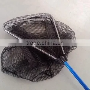 Telescopic Folding Aluminum Long Handle Triangle Nylon Fishing Landing Net thumbnail-1