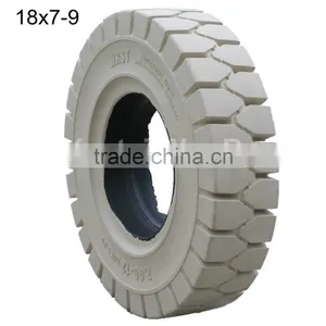 18x7-9 Non Marking Solid Tyre, Forklift Tyre thumbnail-1