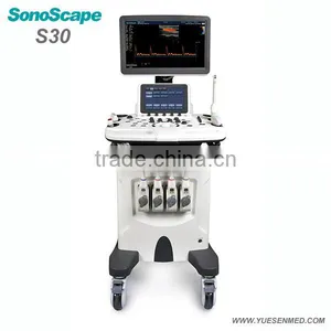 Famous Brand 3D 4D Mobile Trolley Color Doppler Ultrasound Scanner Sonoscape S30 thumbnail-6