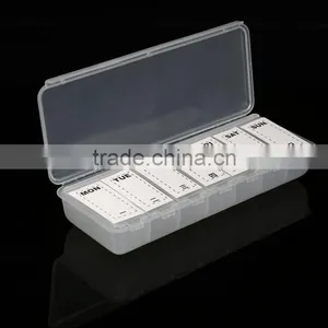 New Poplar 7 Day Pill Box With High Quality, Various Color ,custom Logo,OEM Orders Are Welcome thumbnail-1