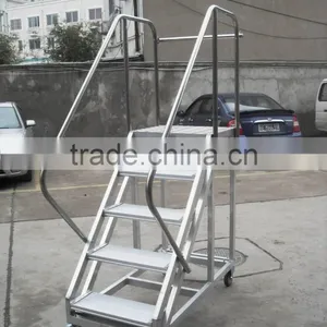 Self-Leveling Adjustable Height Mobile Work Platforms in Aluminum Material thumbnail-2