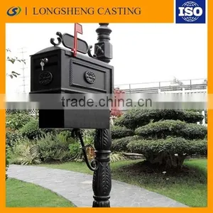 Antique Outdoor Cast Aluminum Mailbox for Apartment Residence / Apartment Building Mailbox thumbnail-1