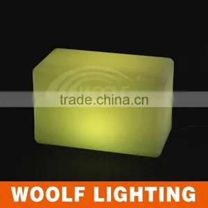 High Quality Illuminated Color Changing LED Bar Cube Chair Cube Seat thumbnail-3