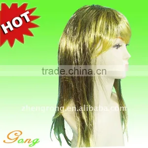 Cosplay Costume Ball Golden Human Hair Wig thumbnail-1