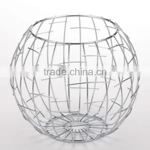 Metal Fruit Basket With Net Cover thumbnail-1