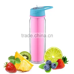 2016 New Productrs BPA FREE Flip Top Double Wall Tritan Water Bottle thumbnail-1