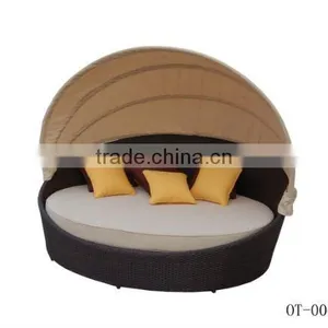 2016 Modern Rattan Hotel Furniture Daybed Sectional Sofa Bed thumbnail-6
