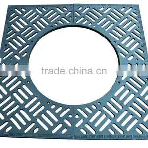 Decorative Rectangle Cast Iron Tree Grate thumbnail-1