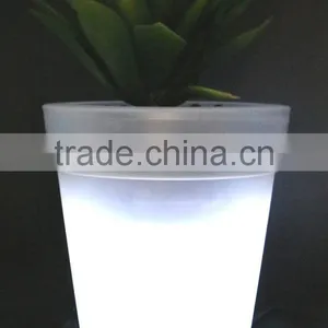 Solar Flower Pot Lights Led Planter Vase thumbnail-4