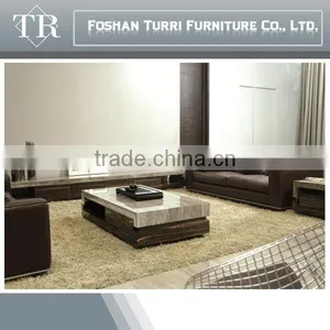 Modern Marble Top Wooden Center Table for Living Room Furniture thumbnail-1